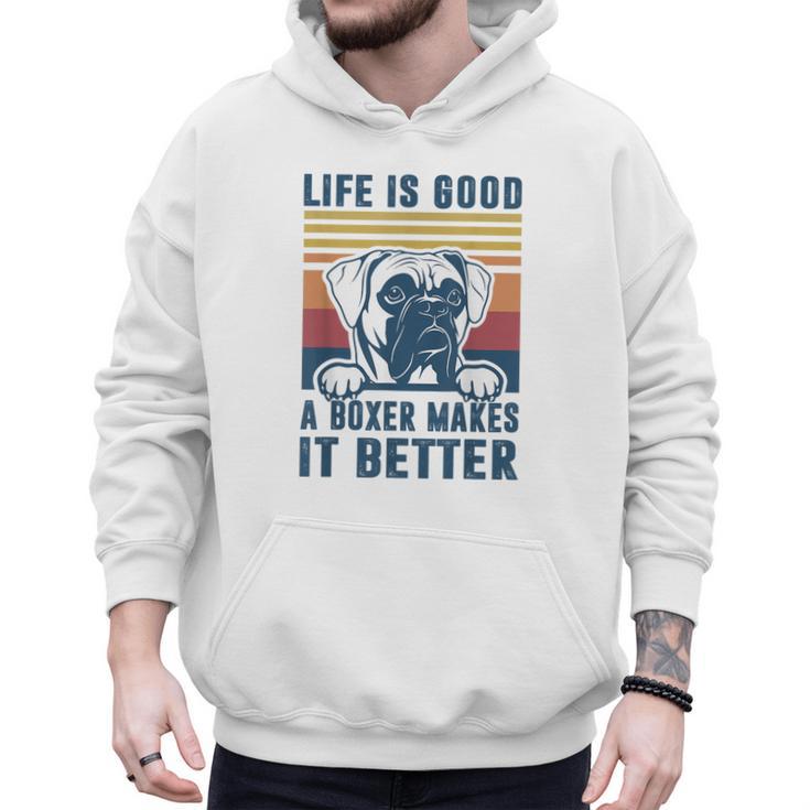 Boxer Dog For Men Women Boxer Dog Dad Mom Small Men Hoodie