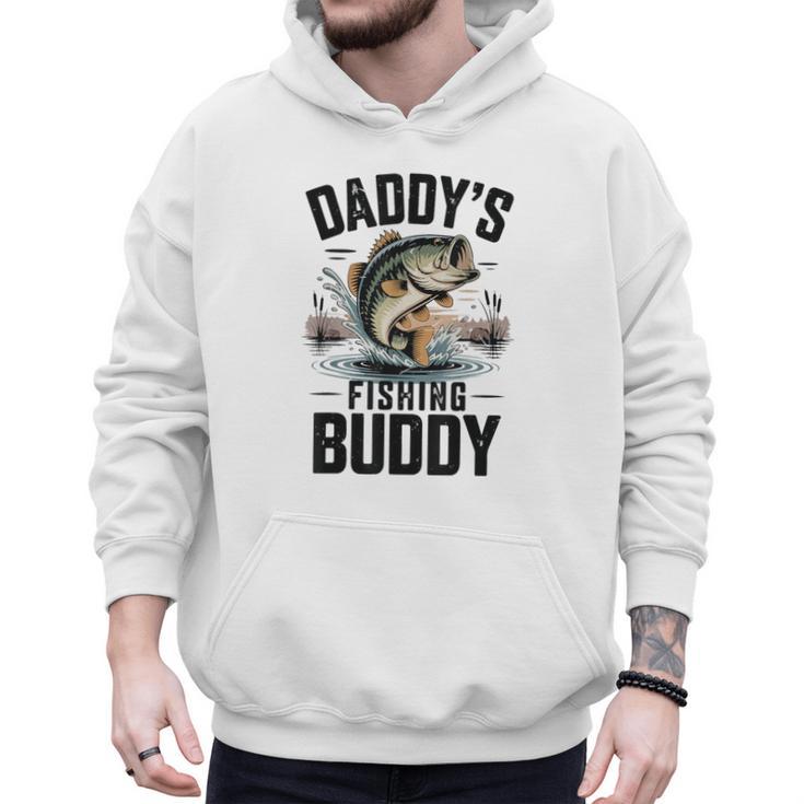 Boy Daddy Fishing Buddy Matching Fishing Bass Fishing Men Hoodie