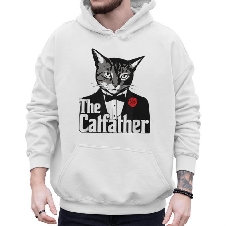 The Cat Father Cool Cat Dad Cat Lovers Men Hoodie