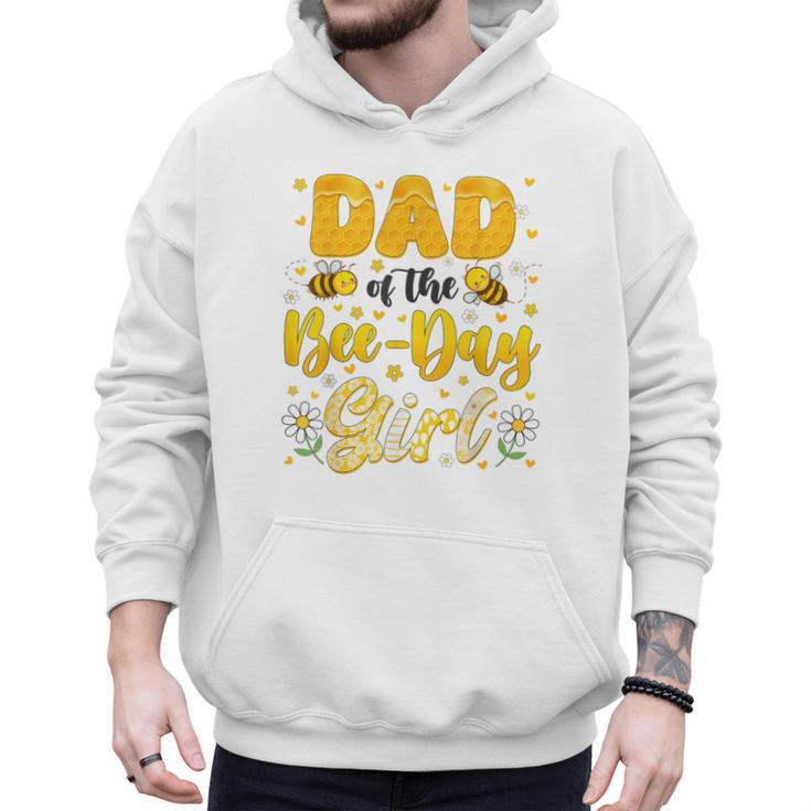 Dad Of The Bee Day Girl Flower Birthday Family Matching Men Hoodie