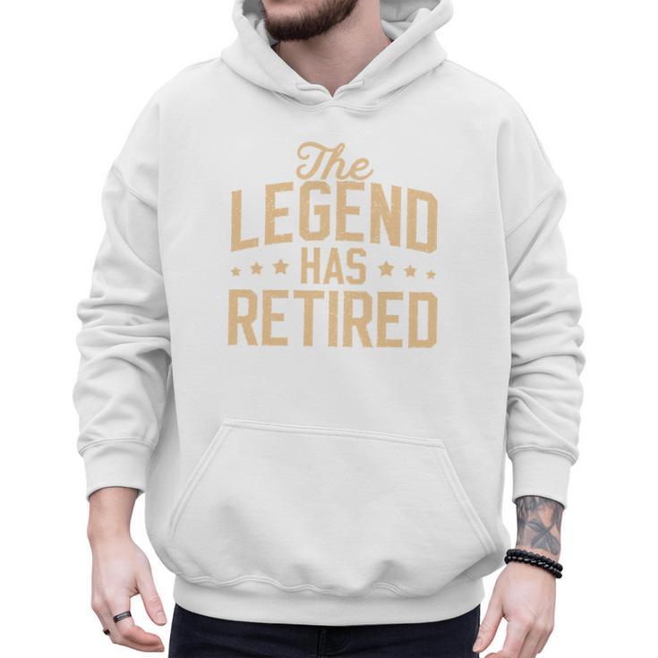 Dad Grandpa Retirement The Legend Has Retired 2026 Men Men Hoodie