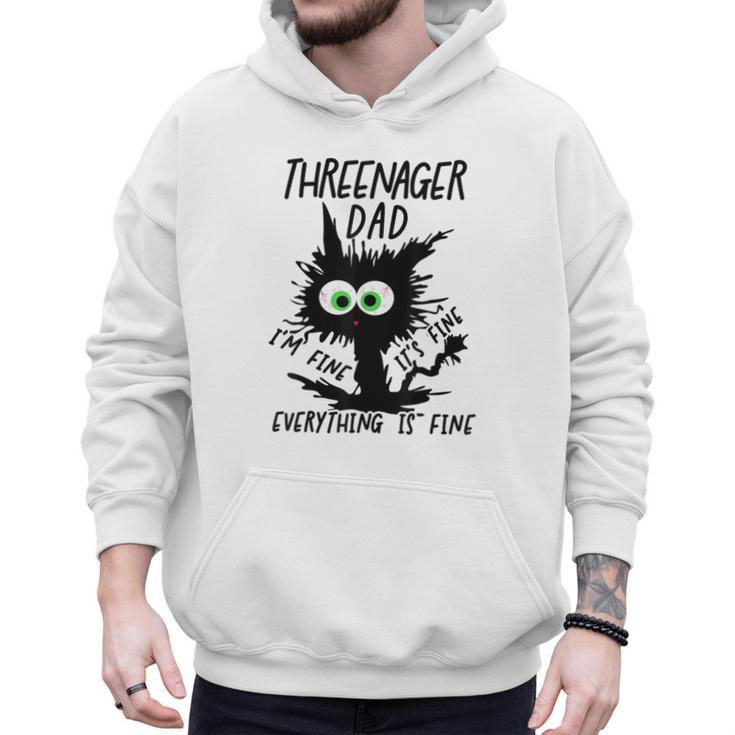 Dad Threenager Dad Daddy Of A Threenager Men Hoodie