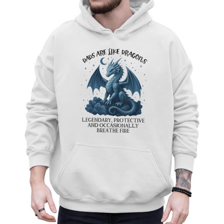 Dads Are Like Dragons Legendary Protective Fatherhood Men Hoodie