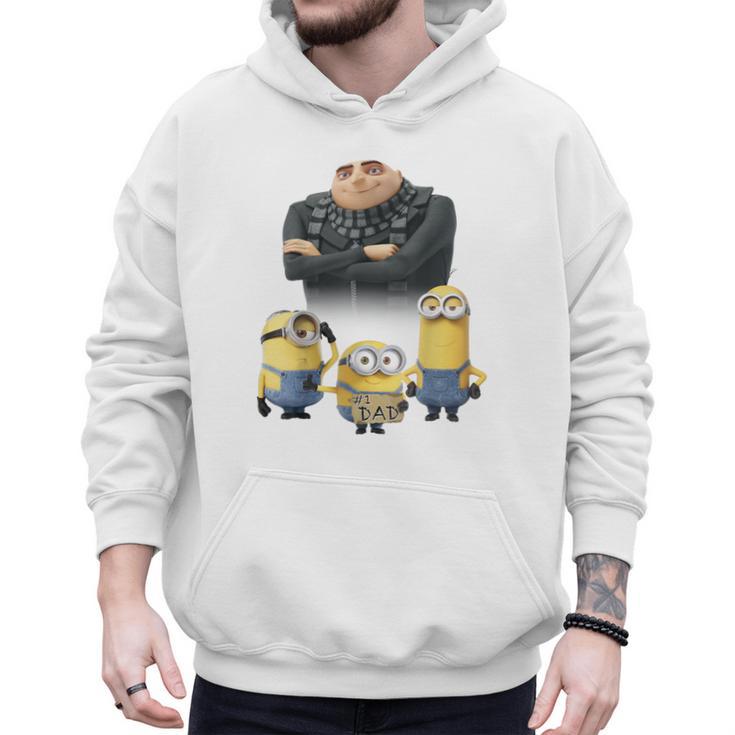 Despicable Me Minions Father's Day 1 Dad Cardboard Sign Men Hoodie