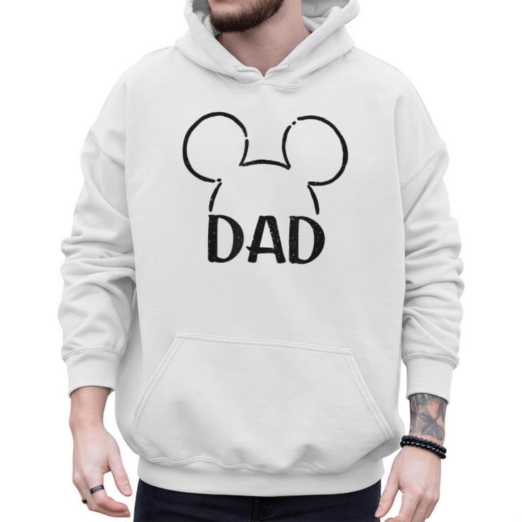 Disney Mickey And Friends Dad Mickey Ears Outline Logo Men Hoodie