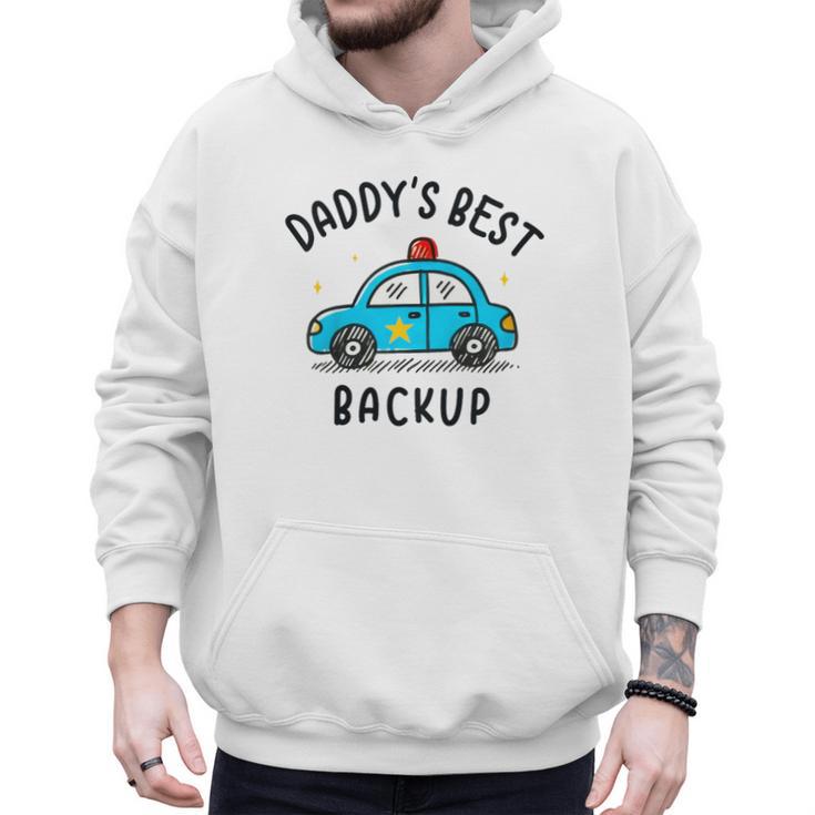 Father Son Daughter Daddy's Best Backup Father's Day Toddler Men Hoodie