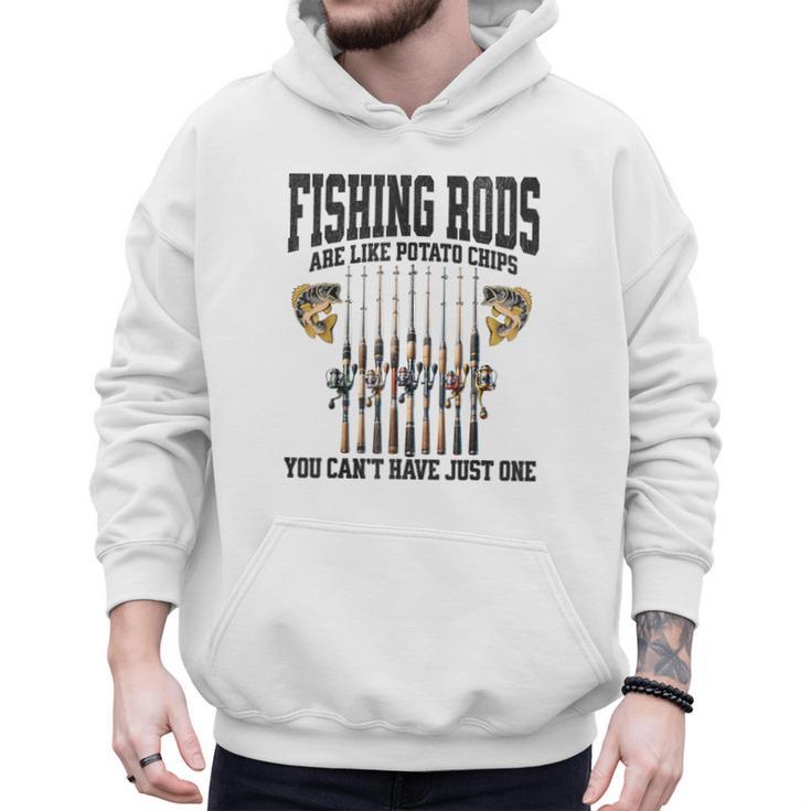Fishing Tuna Bass Rod Fisherman Cool Dad Quote Men Hoodie