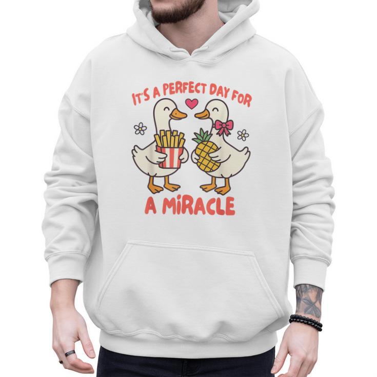 IVF Mom Dad Embryo Transfer Day It's A Day For A Miracle Men Hoodie