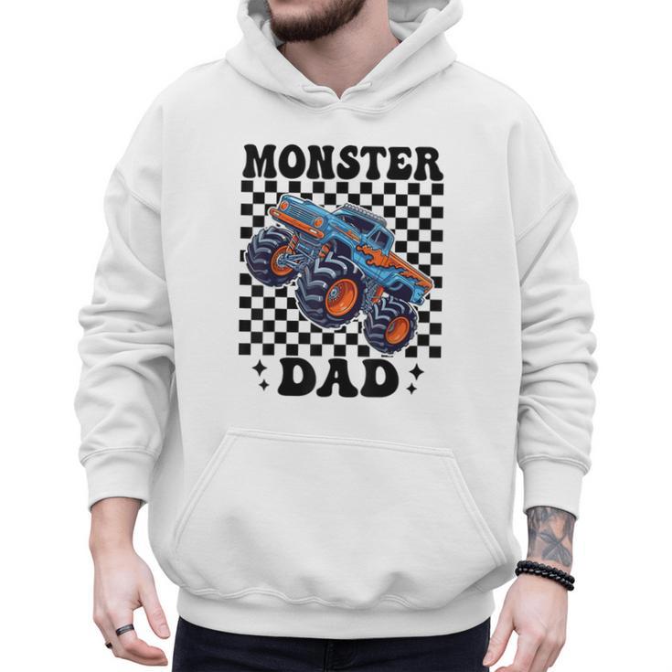 Monster Truck Dad Family Matching Monster Trucks Birthday Men Hoodie