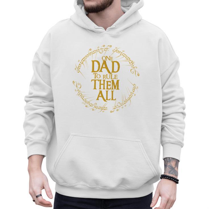 One Dad To Rule Them All Fantasy Nerd Dad Graphic Men Hoodie
