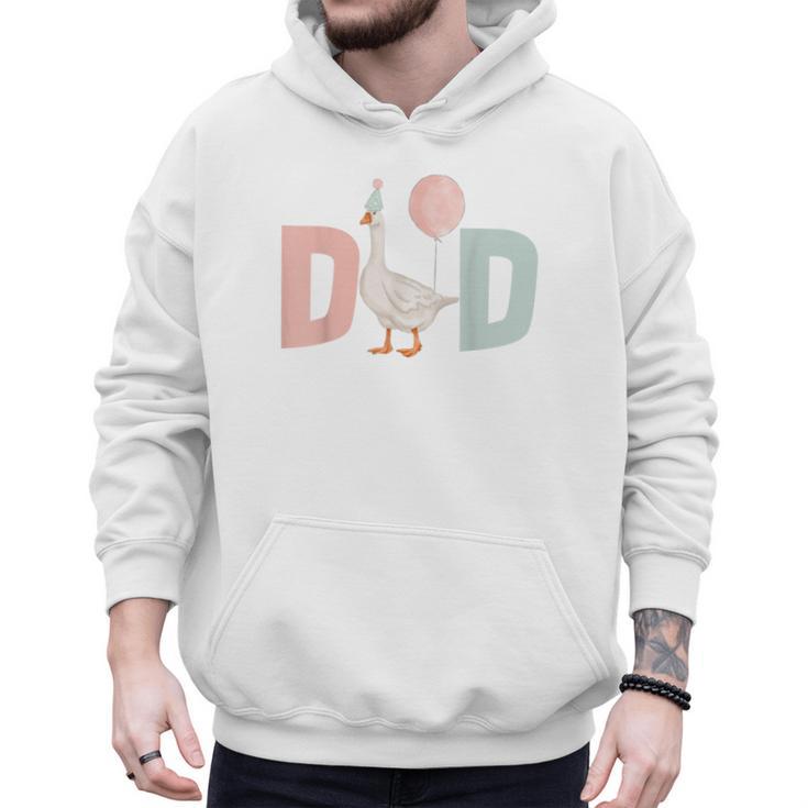 One Silly Goose Dad 1st First Birthday Family Matching Party Men Hoodie