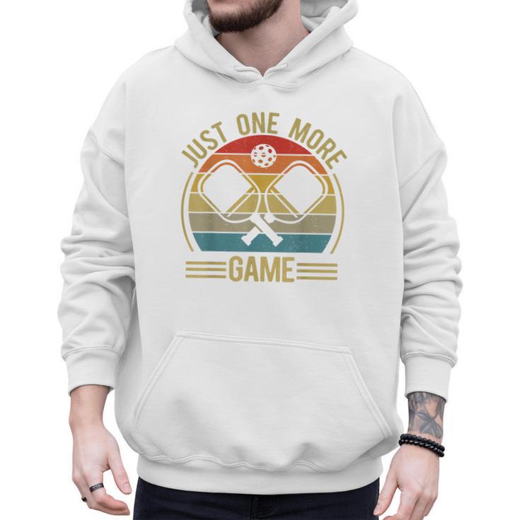 Pickleball-Shirt Just One More Game Dad Mom Women Men Men Hoodie