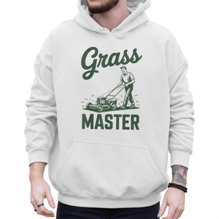 Push Lawn Mower Legend Grass Master Dad Mowing Men Hoodie