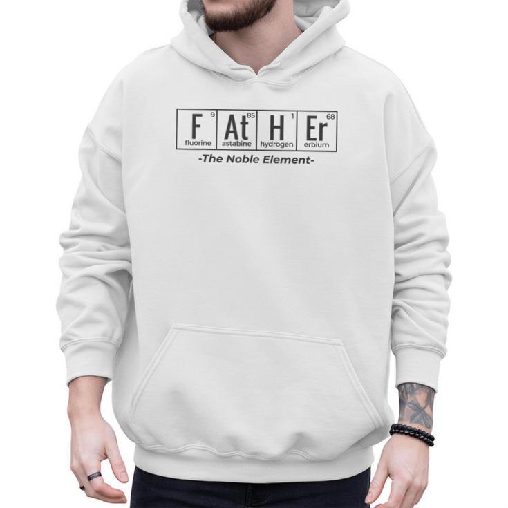 Science Nerd Dad Fathers Day Element Periodic Table Men Hoodie