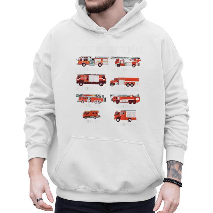 Toddler Boy Types Of FireTruck Firefighter Baby Dad Fireman Men Hoodie