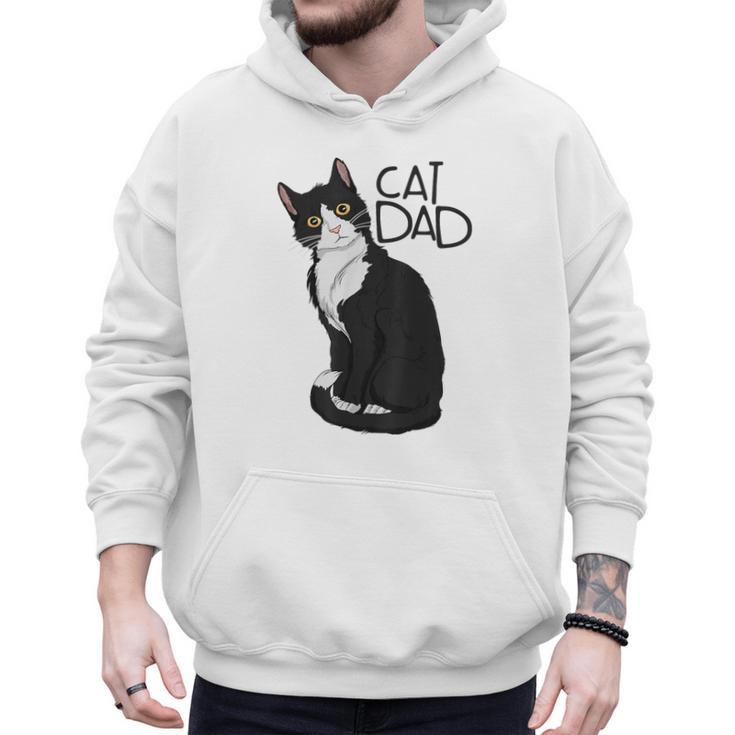 Tuxedo Cat Dad Cat Dad Tuxedo Cat Dad Men Hoodie