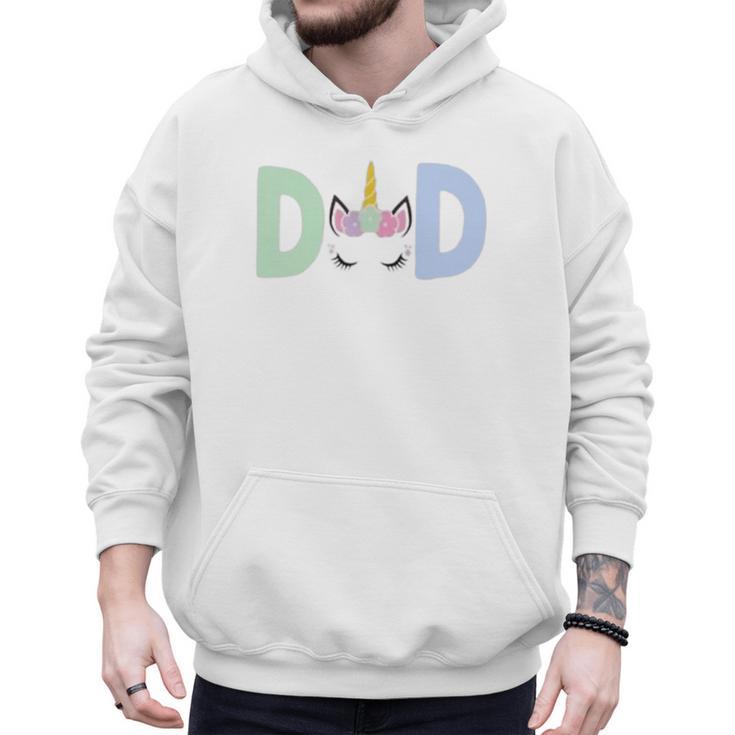 Unicorn Dad First Birthday Girl Family Matching Mama Party Men Hoodie