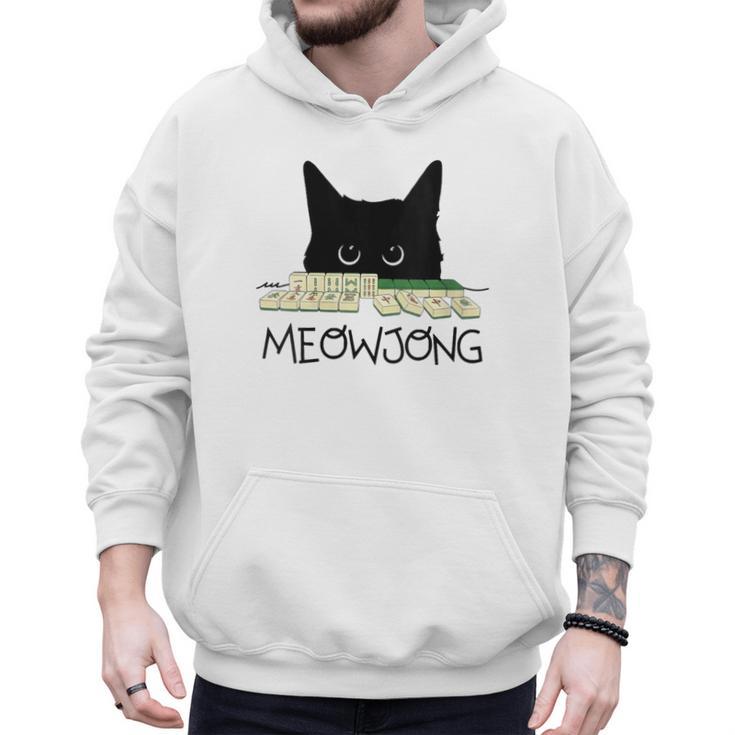 Women's Meowjong Cat Mahjong Chinese Game  Cat Mom Dad Men Hoodie