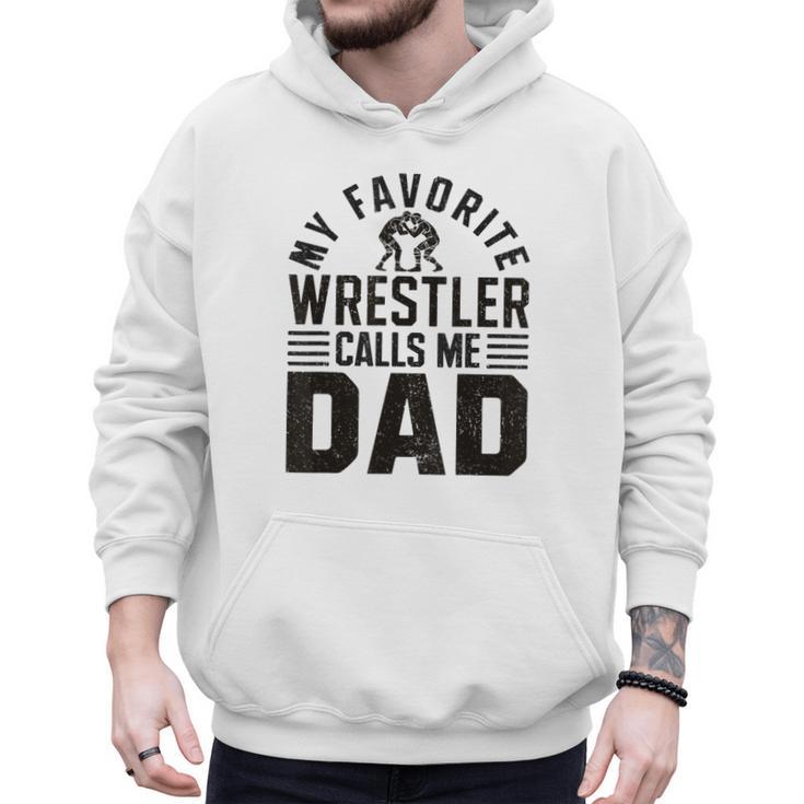 Wrestler Daddy Wrestling Dad Men Hoodie