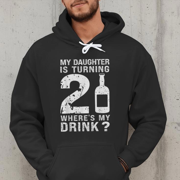 21st Birthday Dad Mom 21 Year Old My Daughter Squad Men Hoodie