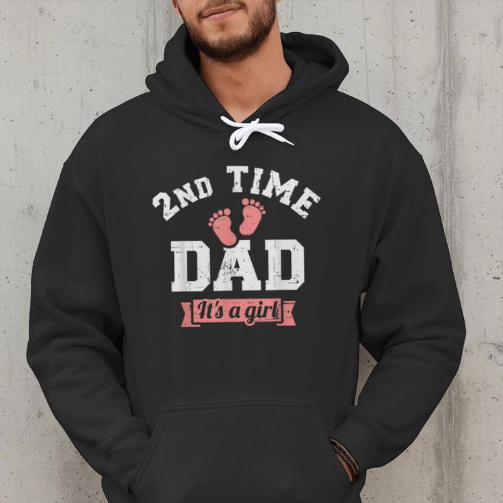 2nd Second Time Dad It's a Girl Gender Reveal Men Hoodie