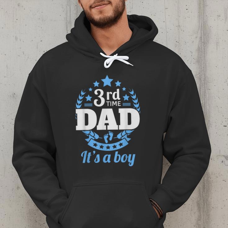 3rd Time Dad Dad Pregnancy It's a Boy Men Hoodie