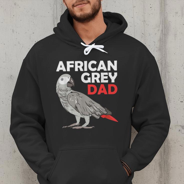 African Grey Parrot Dad Congo Bird Father Men Hoodie