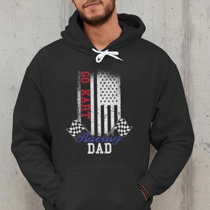 American Flag Go Kart Racing Race Dad Flag Men Hoodie
