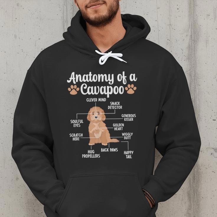 Anatomy Of A Cavapoo Dog Cavapoo Owner Cavapoo Dad Men Hoodie