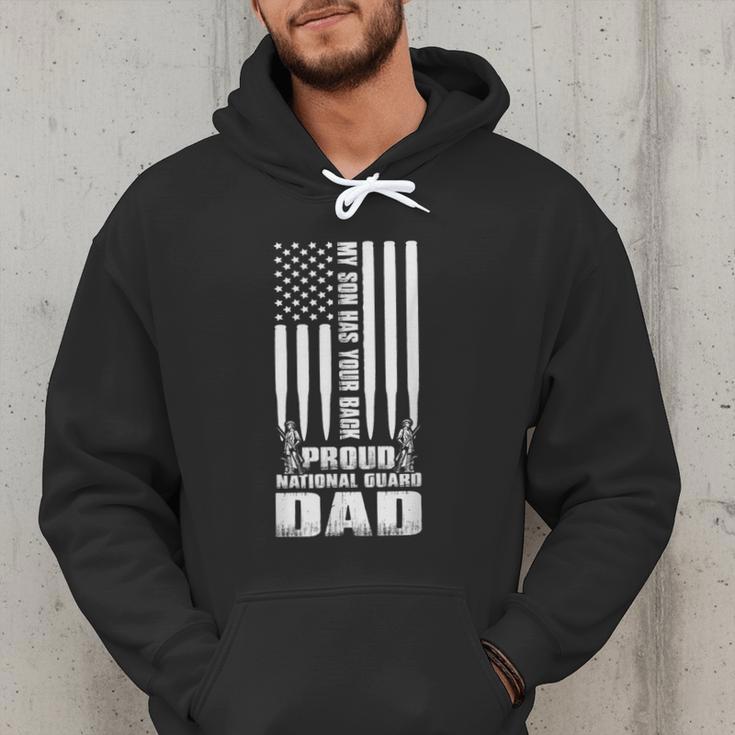 Army Dad Shirt My Son Has Your Back Proud National Guard Dad Men Hoodie