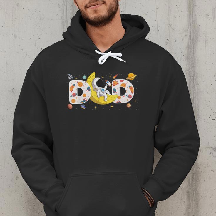 Astronaut Dad Space Birthday Planets Party Matching Family Men Hoodie