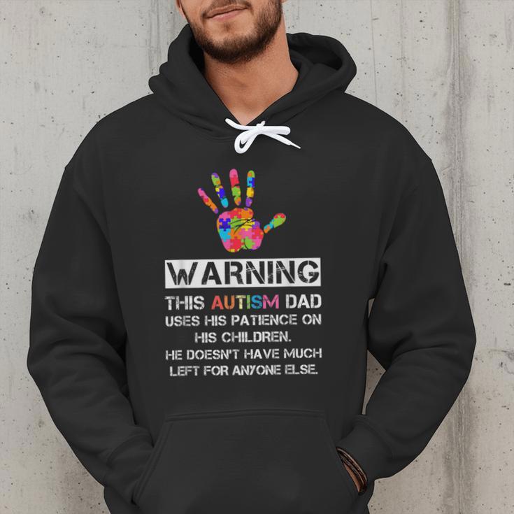 Autism Awareness Warning This Autism Dad T-Shirt Men Hoodie