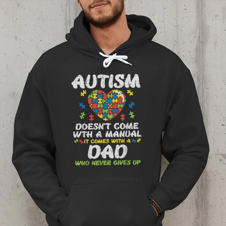 Autism Doesnt Come With Manual Dad Puzzle Awareness Men Men Hoodie