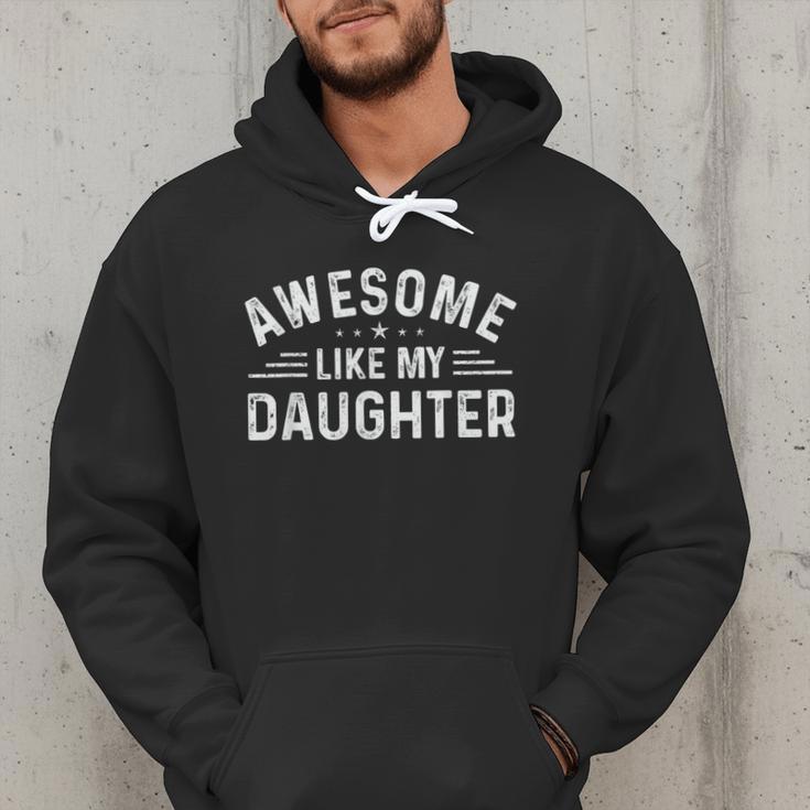 Awesome Like My Daughter Retro Men Dad Fathers Men Hoodie