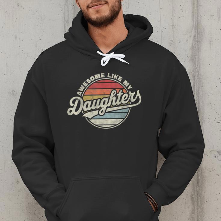 Awesome Like My Daughters Vintage Dad Quote Father Day Men Hoodie