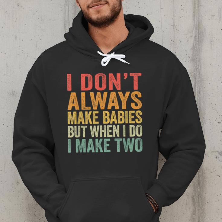 Baby Twins For Pregnant Mum Dad Men Hoodie