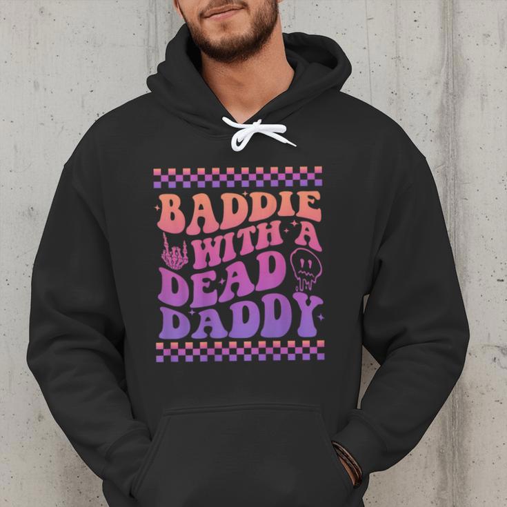 Baddie With A Dead Daddy Dead Dad Club Baddie On Back Men Hoodie