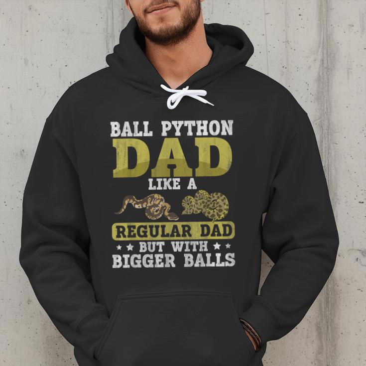 Ball Python Dad With Bigger Balls Snake Ball Python Men Hoodie