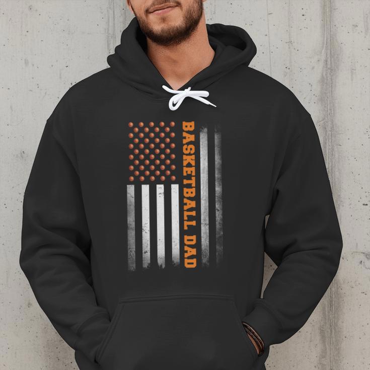 Basketball Dad USA US Flag Basketball Men Men Hoodie