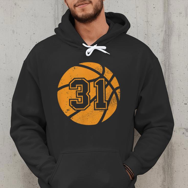 Basketball Player 31 Basketball Mom Dad Jersey Number 31 Men Hoodie