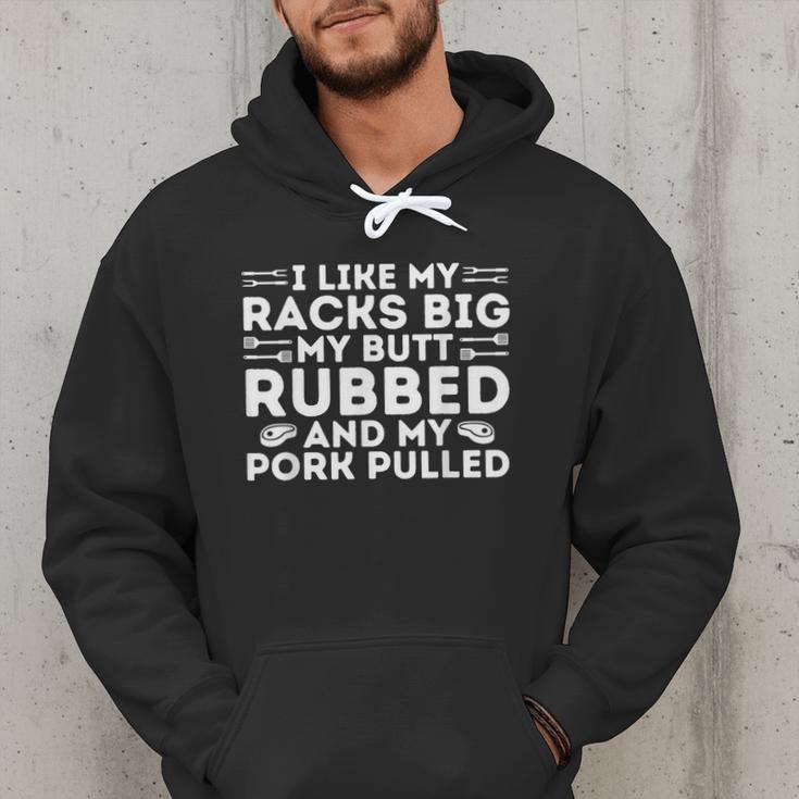 BBQ Barbecue Grilling Butt Rubbed Pork Pulled Pitmaster Dad Men Hoodie