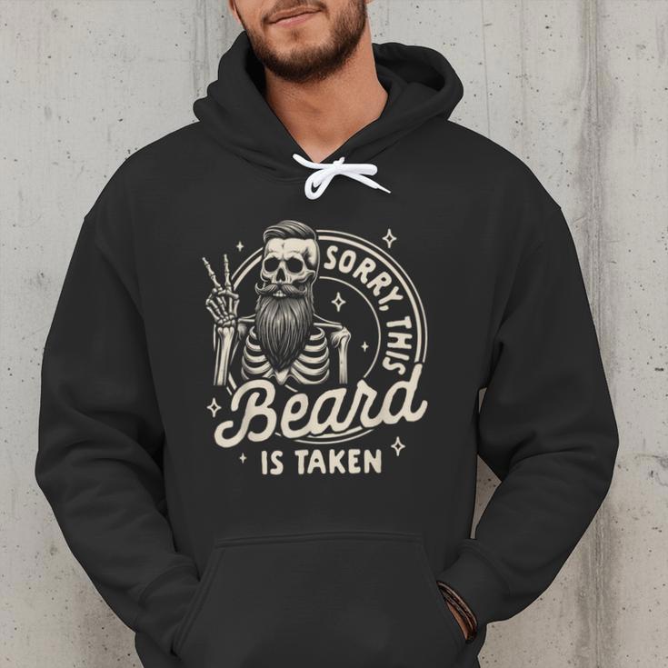 Bearded Dad Daddy Father’s Day Sorry This Beard Is Taken Men Hoodie