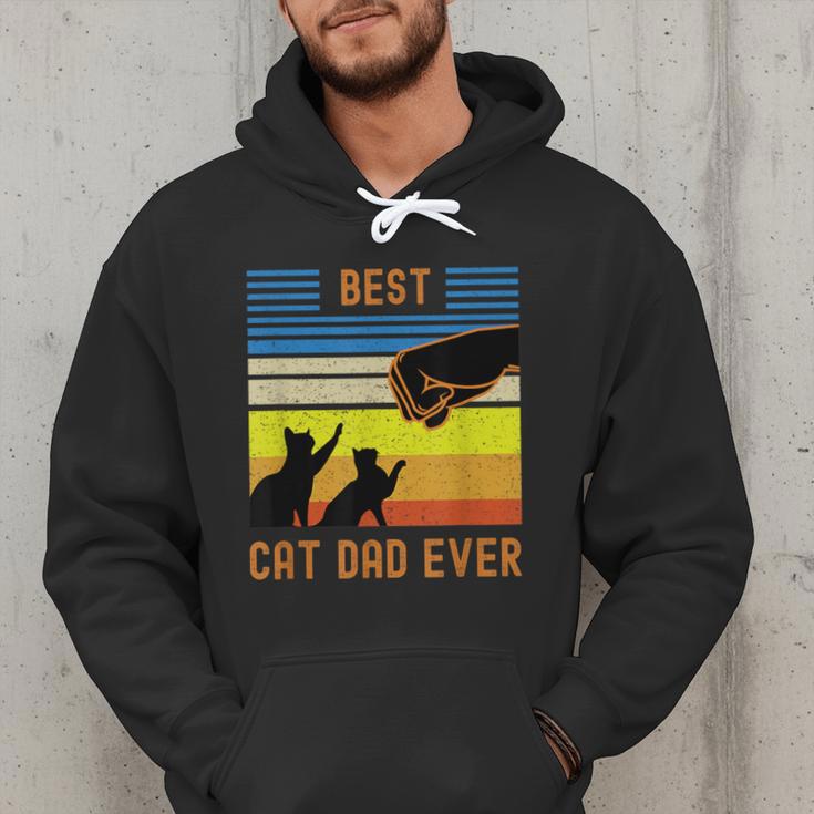 Best Cat Dad Ever Fist Bump For Fur Daddies Men Women Girls Kids Men Hoodie