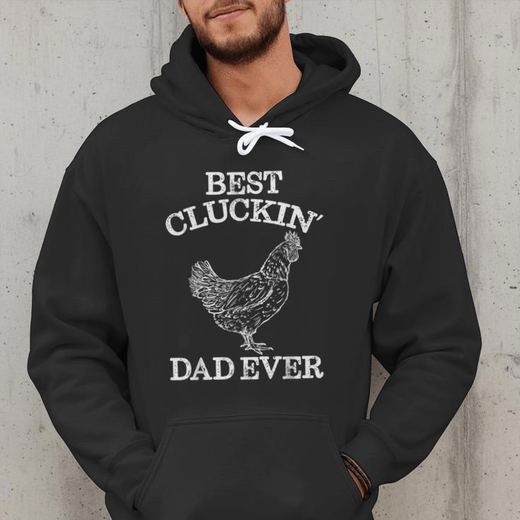 Best Cluckin' Dad Ever Father's Day Chicken Farm Shirt Men Hoodie