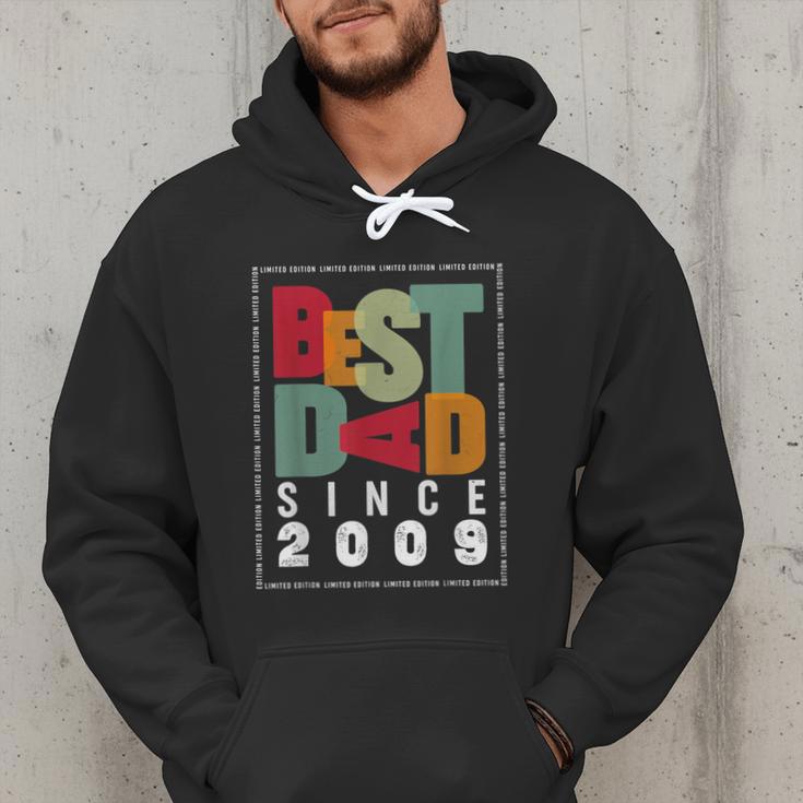 Best Dad Since 2009 Fathers Day Retro Vintage Men Hoodie Best Dad Since 2009 Fathers Day Retro Vintage Men Hoodie