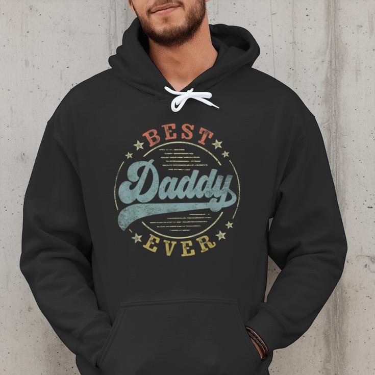 Best Daddy Ever Father's Day Daddy Vintage Emblem Men Hoodie