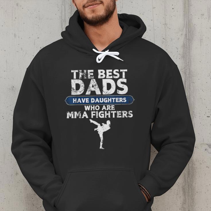 The Best Dads Have Daughters Who Are Mma Fighters Vintage Men Hoodie