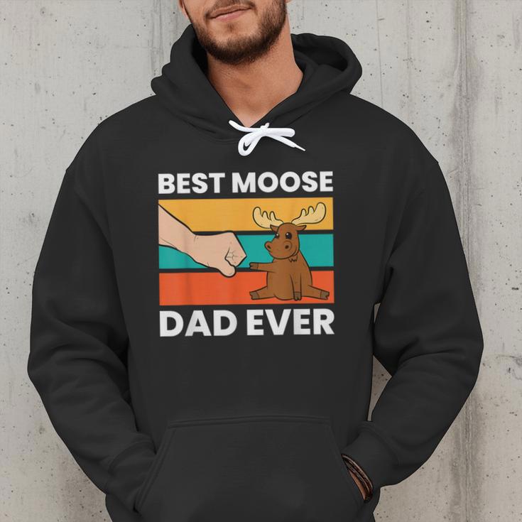 Best Moose Dad Ever Moose Men Hoodie