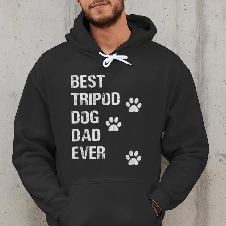 Best Tripod 3 Legged Dog Dad Novelty Dog Dad TShirt Men Hoodie