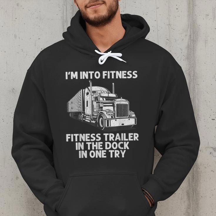 Best Truck Driver Art For Men Dad Women Trucking CDL Trucker Men Hoodie